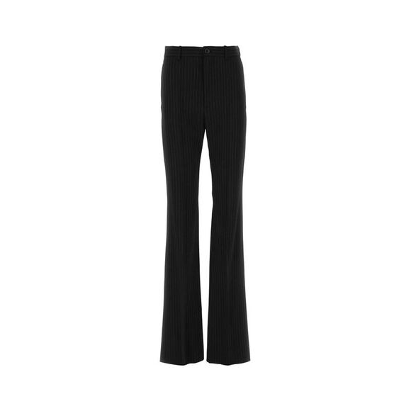 Balenciaga Women Embroidered Stretch Wool Pant